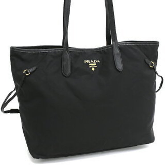 Prada Shoulder Bag Black Nylon - Picture 1 of 8